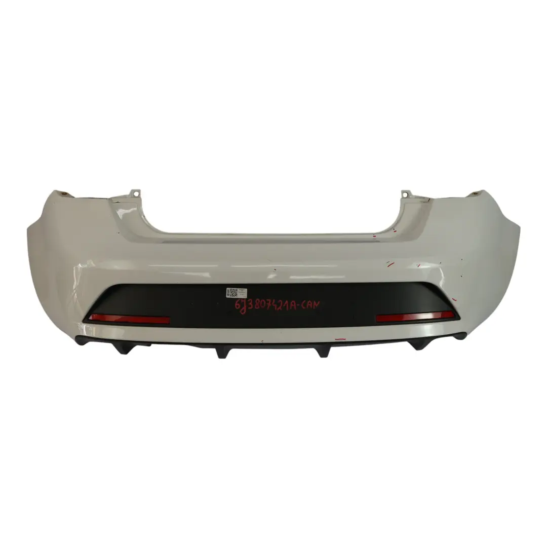 Seat Ibiza 6J FR Zderzak Tylny Osłona Panel Candy White Biały - B9A - SKU 6J3807421A-CAN - Numer Części 6J3807421A