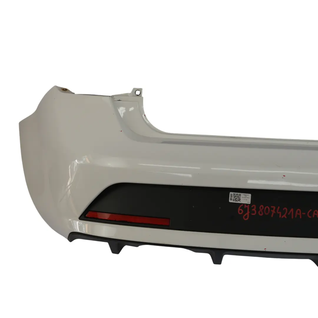 Seat Ibiza 6J FR Zderzak Tylny Osłona Panel Candy White Biały - B9A - SKU 6J3807421A-CAN - Numer Części 6J3807421A