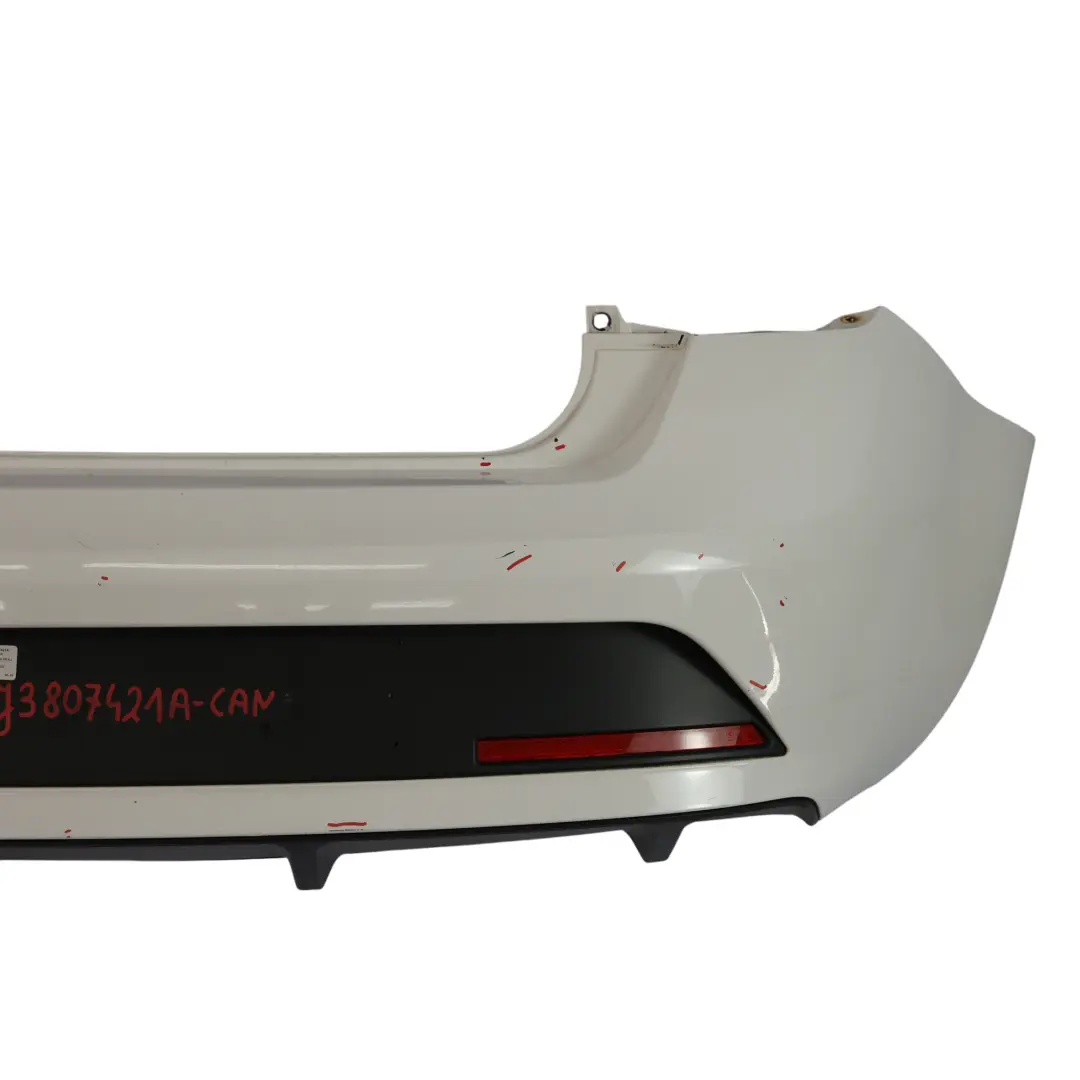 Seat Ibiza 6J FR Zderzak Tylny Osłona Panel Candy White Biały - B9A - SKU 6J3807421A-CAN - Numer Części 6J3807421A