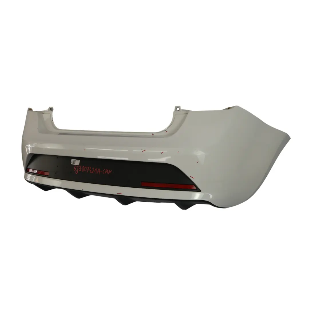 Seat Ibiza 6J FR Zderzak Tylny Osłona Panel Candy White Biały - B9A - SKU 6J3807421A-CAN - Numer Części 6J3807421A
