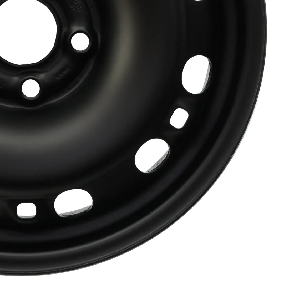 Skoda Fabia Mk1 Mk2 Felga Stalowa Koła Zapasowego R15 6J ET:43 - SKU 6Q0601027M-BLK - Numer Części 6Q0601027M