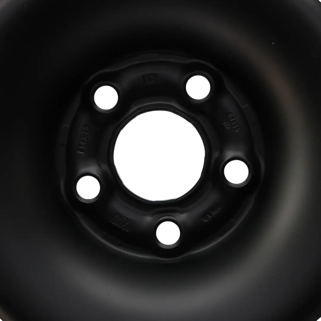 Skoda Fabia Mk1 Mk2 Spare Wheel Steel Rim R15 6J ET:43 - SKU 6Q0601027M-BLK - Part number 6Q0601027M