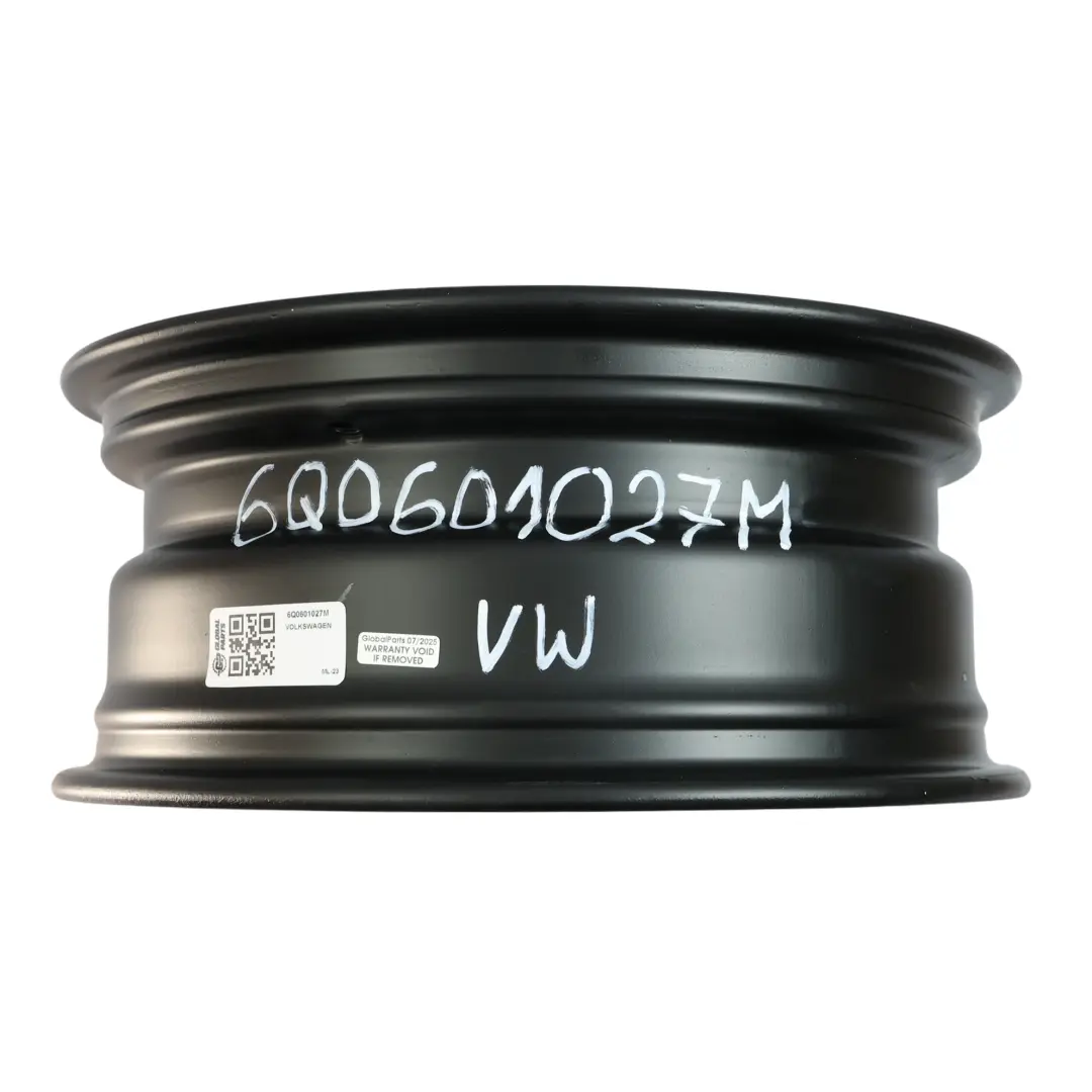 Skoda Fabia Mk1 Mk2 Ruota Di Scorta In Acciaio R15 6J ET:43 - SKU 6Q0601027M - Numero di parte 6Q0601027M