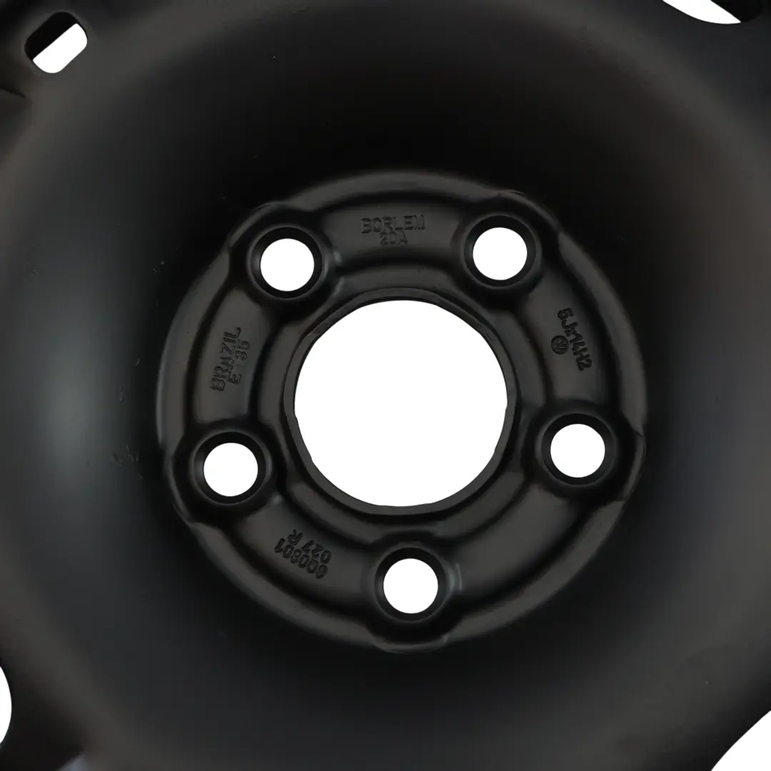 VW Polo Seat Ibiza Roue Secours Acier 14" 5J ET:35 - SKU 6Q0601027R - Numéro de pièce 6Q0601027R