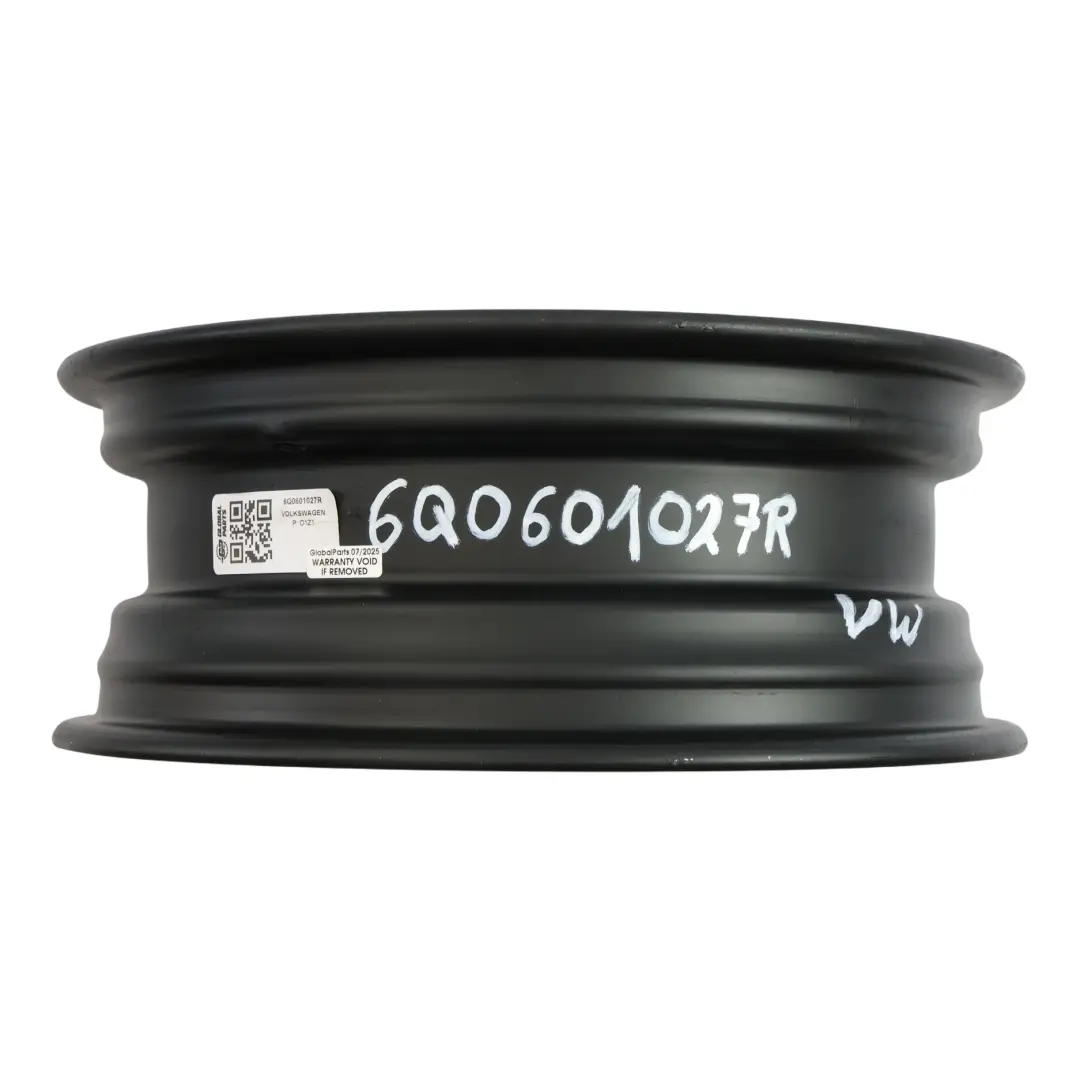 VW Polo Seat Ibiza Roue Secours Acier 14" 5J ET:35 - SKU 6Q0601027R - Numéro de pièce 6Q0601027R