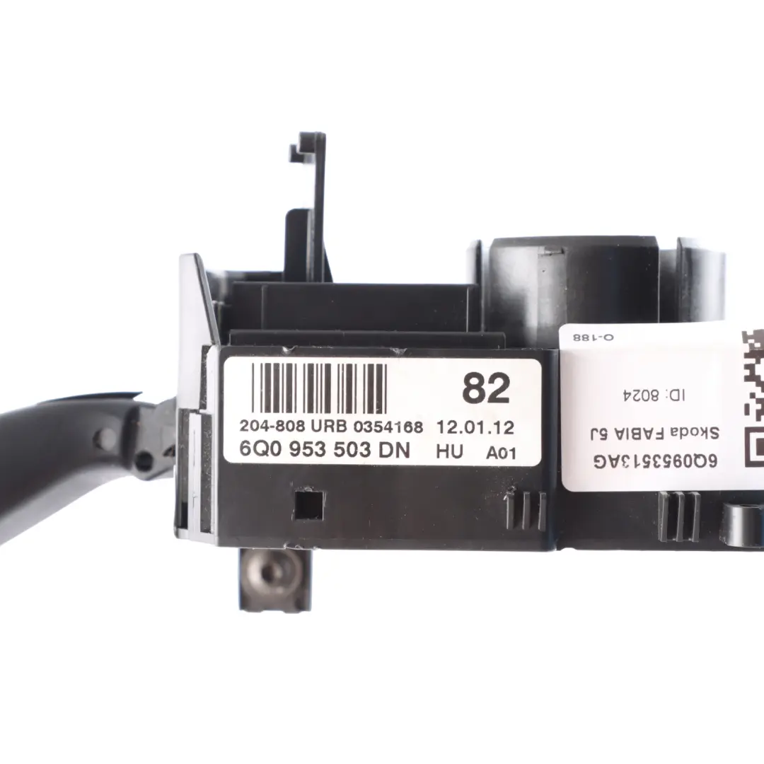 Steering Column Switch Cluster Indicator Wiper Stalk to Skoda Fabia 5J with Part number 6Q0953513AG Skoda Fabia 5J Steering Column Switch Cluster Indicator Wiper Stalk - SKU 6Q0953513AG - Part number 6Q0953513AG