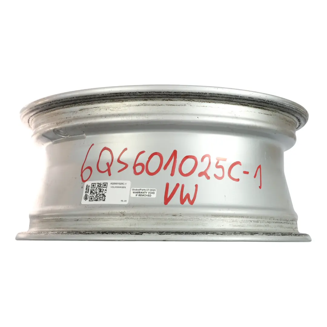 Volkswagen Polo 6C Jante Alliage Argent 15" 6J ET:40 - SKU 6QS601025C-1 - Numéro de pièce 6QS601025C