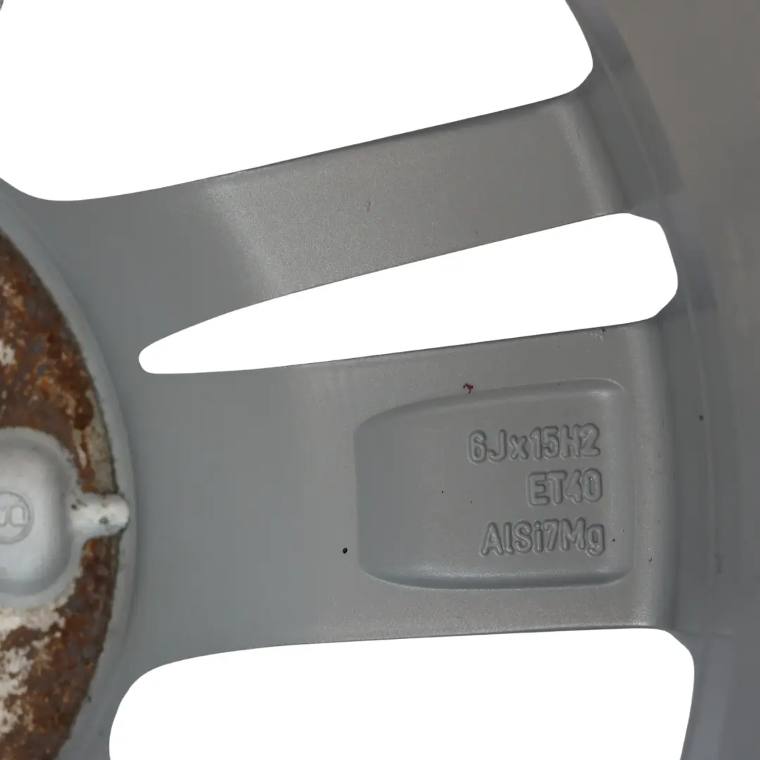  Jante Alliage Argent Volkswagen Polo Mk5 6R 15" ET:40 6J - SKU 6R0601025AB-1 - Numéro de pièce 6R0601025AB