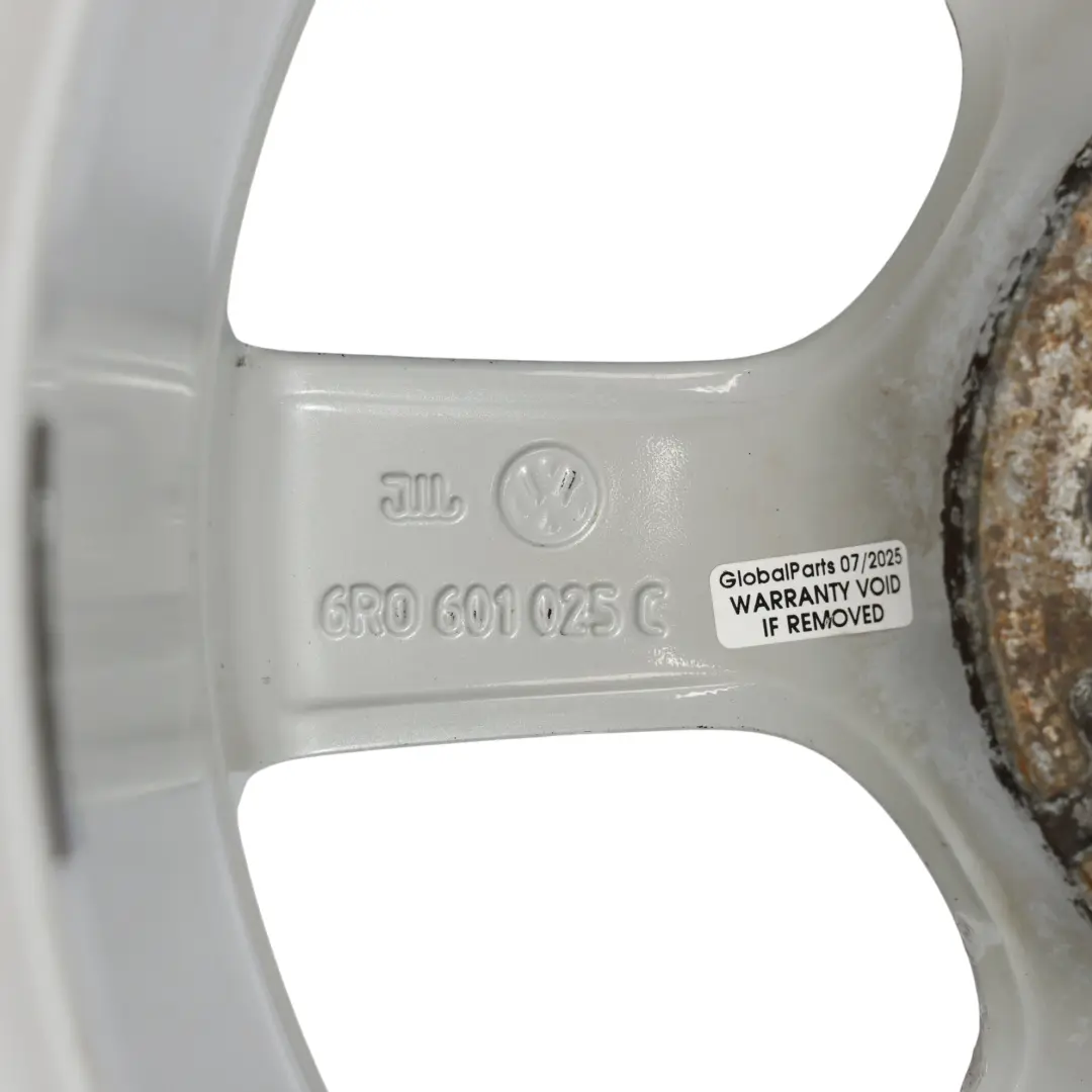VW Volkswagen Polo 6R Mk5 Wheel Rim Alloy Silver 15" ET:40 6J - SKU 6R0601025C-1 - Part number 6R0601025C