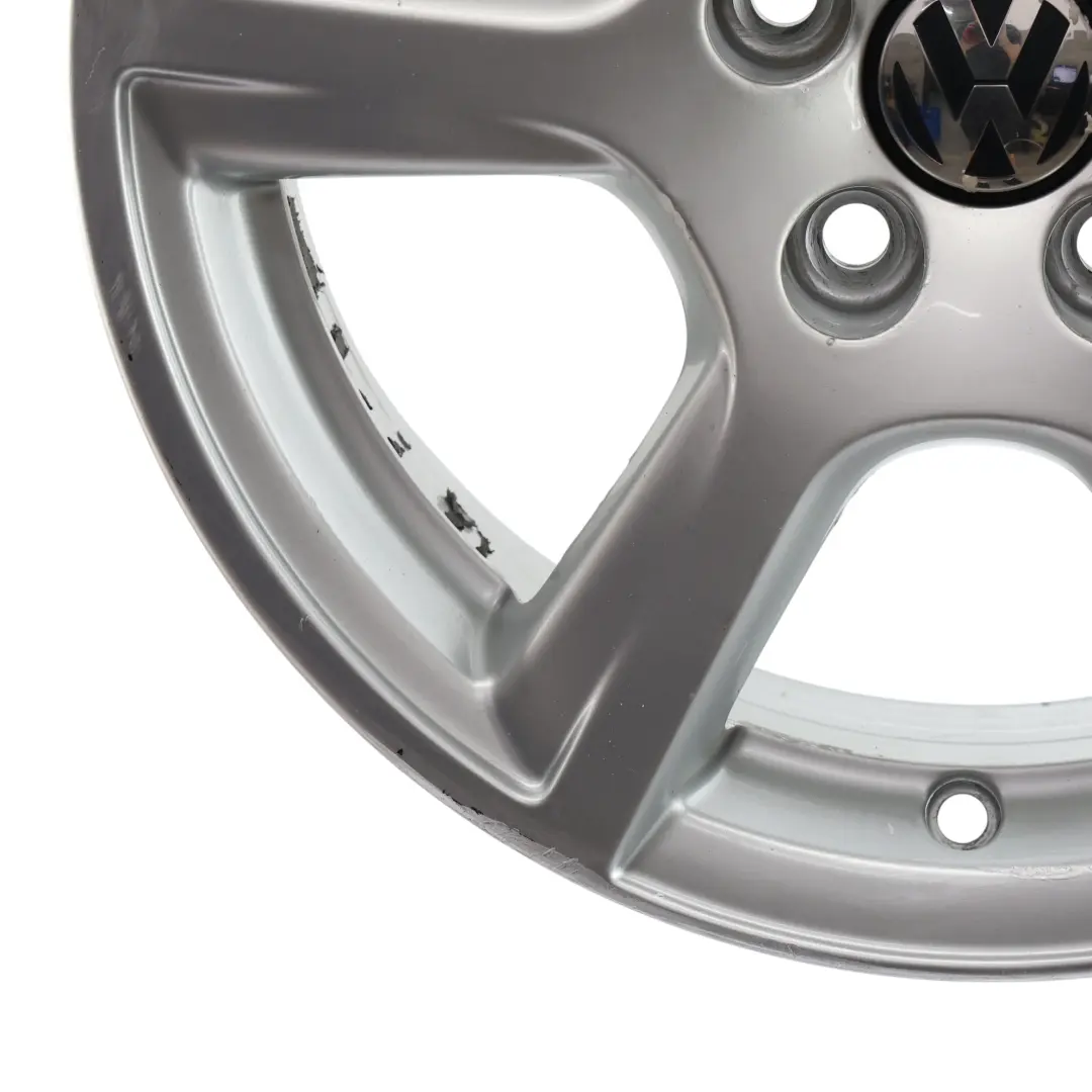 VW Volkswagen Polo 6R Mk5 Wheel Rim Alloy Silver 15" ET:40 6J - SKU 6R0601025C-1 - Part number 6R0601025C