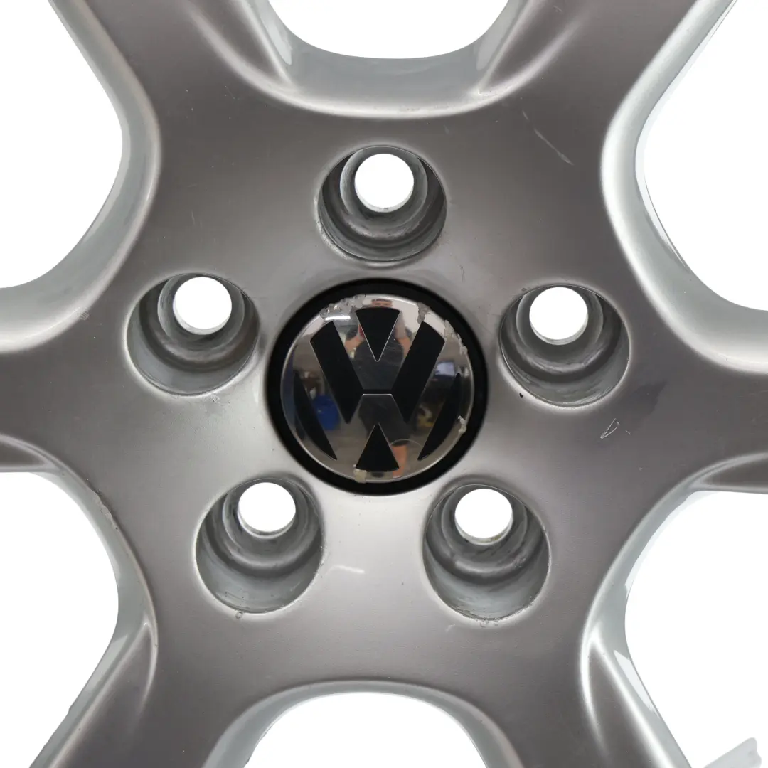 VW Volkswagen Polo 6R Mk5 Wheel Rim Alloy Silver 15" ET:40 6J - SKU 6R0601025C-1 - Part number 6R0601025C