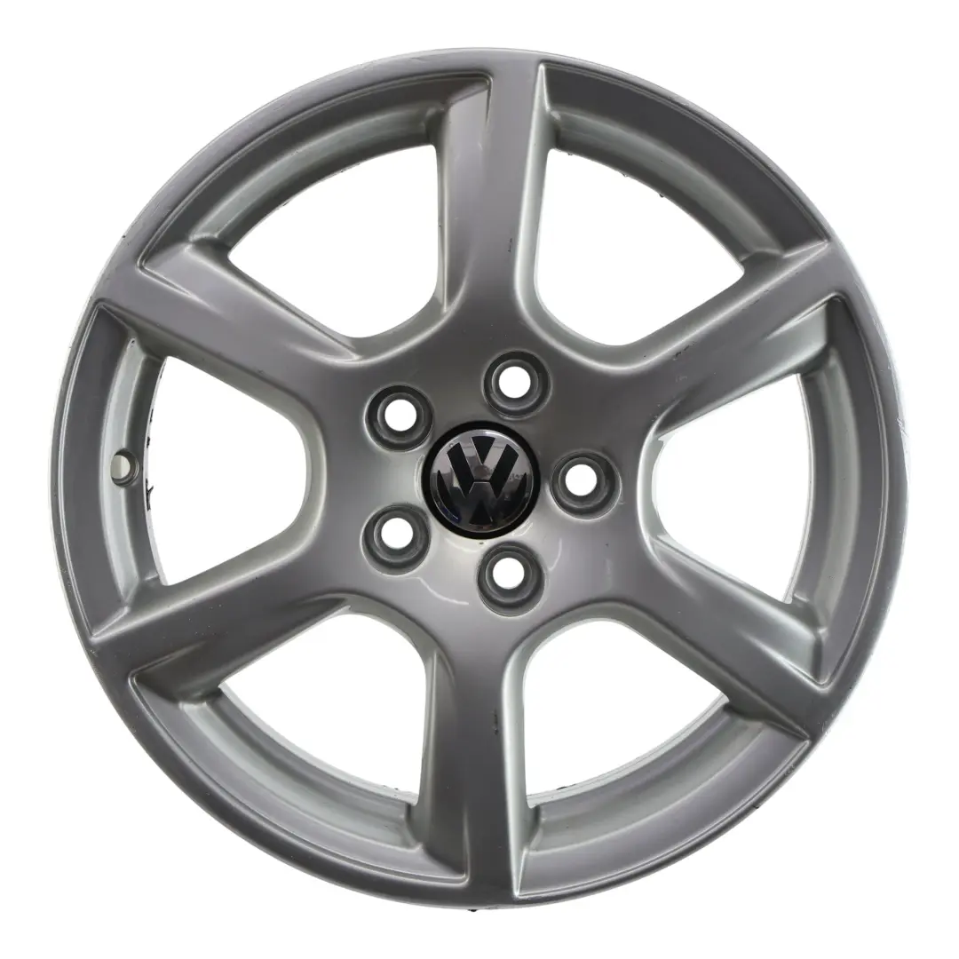VW Volkswagen Polo 6R Mk5 Wheel Rim Alloy Silver 15" ET:40 6J - SKU 6R0601025C-2 - Part number 6R0601025C