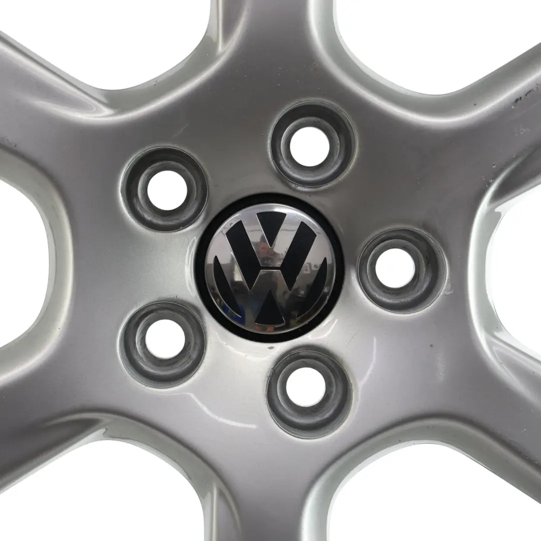 VW Volkswagen Polo 6R Mk5 Wheel Rim Alloy Silver 15" ET:40 6J - SKU 6R0601025C-2 - Part number 6R0601025C