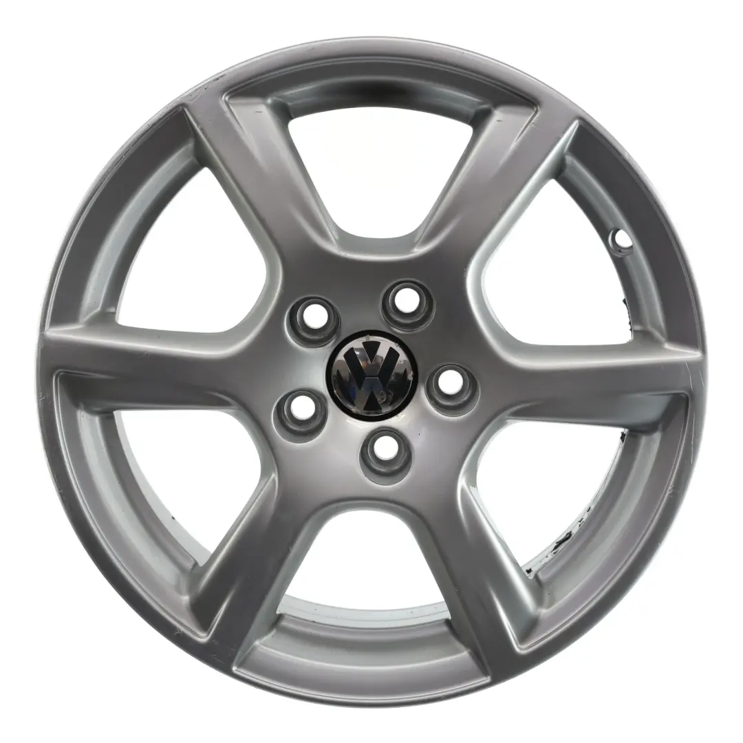 VW Volkswagen Polo 6R Mk5 Wheel Rim Alloy Silver 15" ET:40 6J - SKU 6R0601025C-3 - Part number 6R0601025C