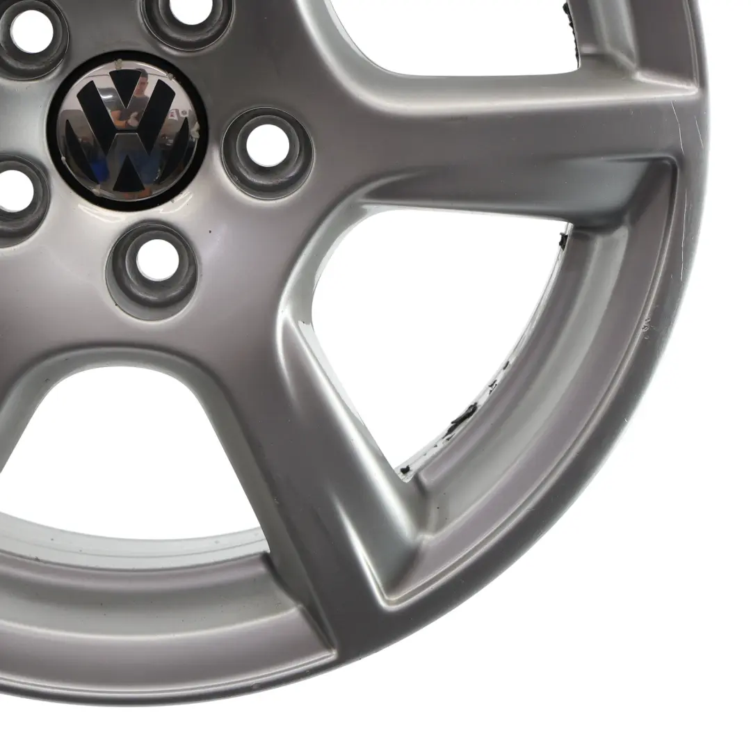 VW Volkswagen Polo 6R Mk5 Wheel Rim Alloy Silver 15" ET:40 6J - SKU 6R0601025C-3 - Part number 6R0601025C