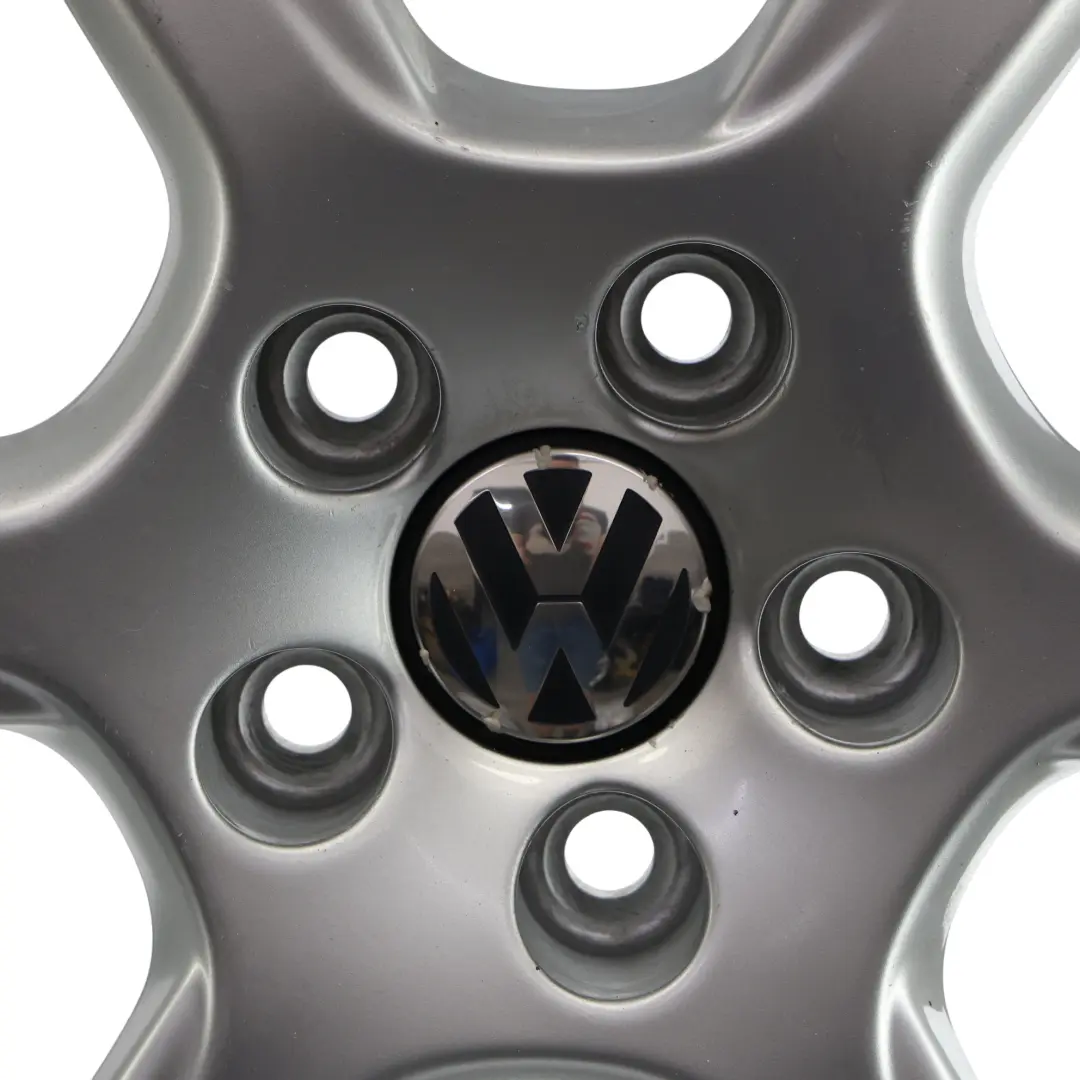 VW Volkswagen Polo 6R Mk5 Wheel Rim Alloy Silver 15" ET:40 6J - SKU 6R0601025C-3 - Part number 6R0601025C