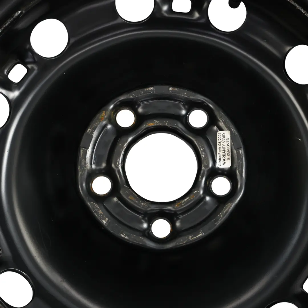 VW Volkswagen Polo Mk5 6R Koło Zapasowe Stalowe R15 Opona 185/60 - SKU 6R0601027C - Numer Części 6R0601027C