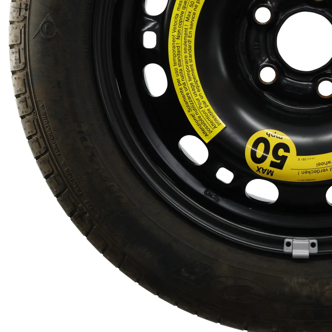 VW Volkswagen Polo Mk5 6R Spare Wheel Wheel Steel R15 Tyre 185/60 - SKU 6R0601027C - Part number 6R0601027C