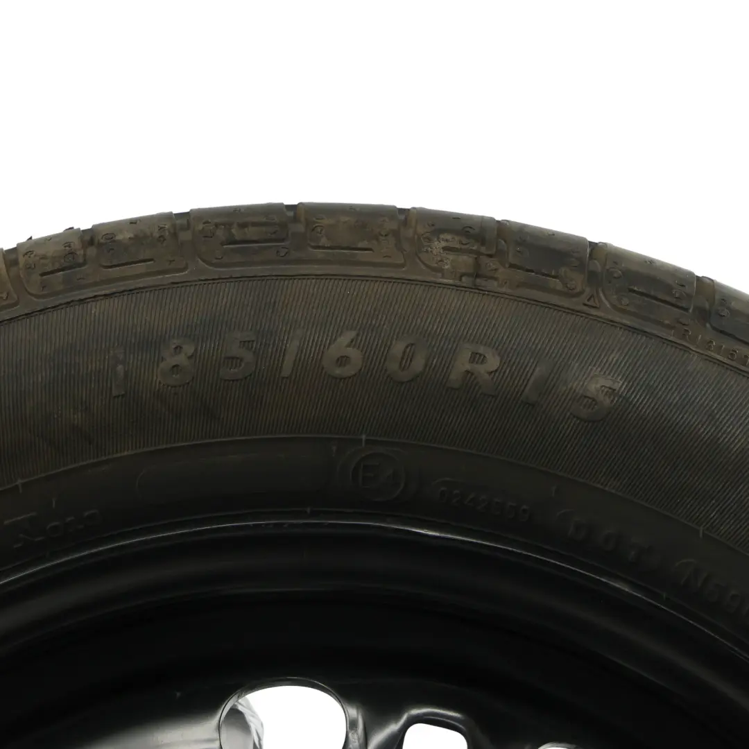 VW Volkswagen Polo Mk5 6R Spare Wheel Wheel Steel R15 Tyre 185/60 - SKU 6R0601027C - Part number 6R0601027C