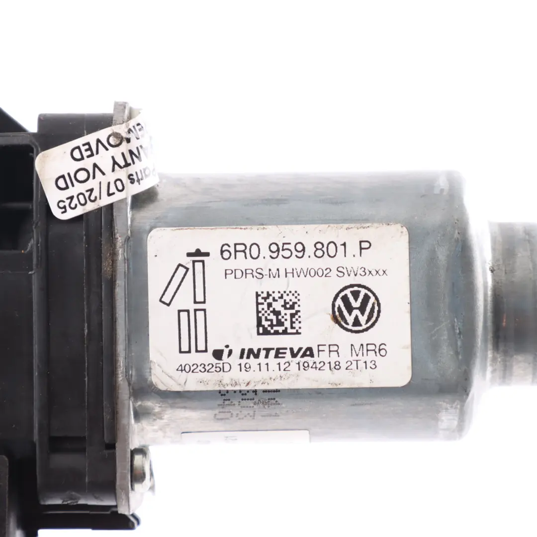 Volkswagen Polo 6R 5 Front Door Window Lifter Motor Left N/S Drive - SKU 6R0959801P - Part number 6R0959801P