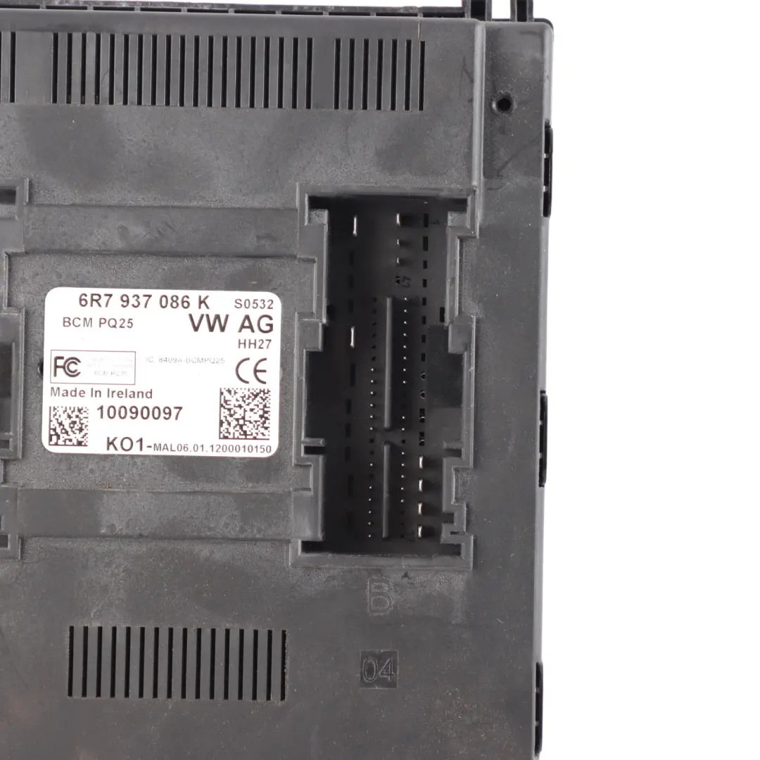 Skoda Fabia 5J Body Control Module Convenience Unit BCM ECU - SKU 6R7937086K - Part number 6R7937086K