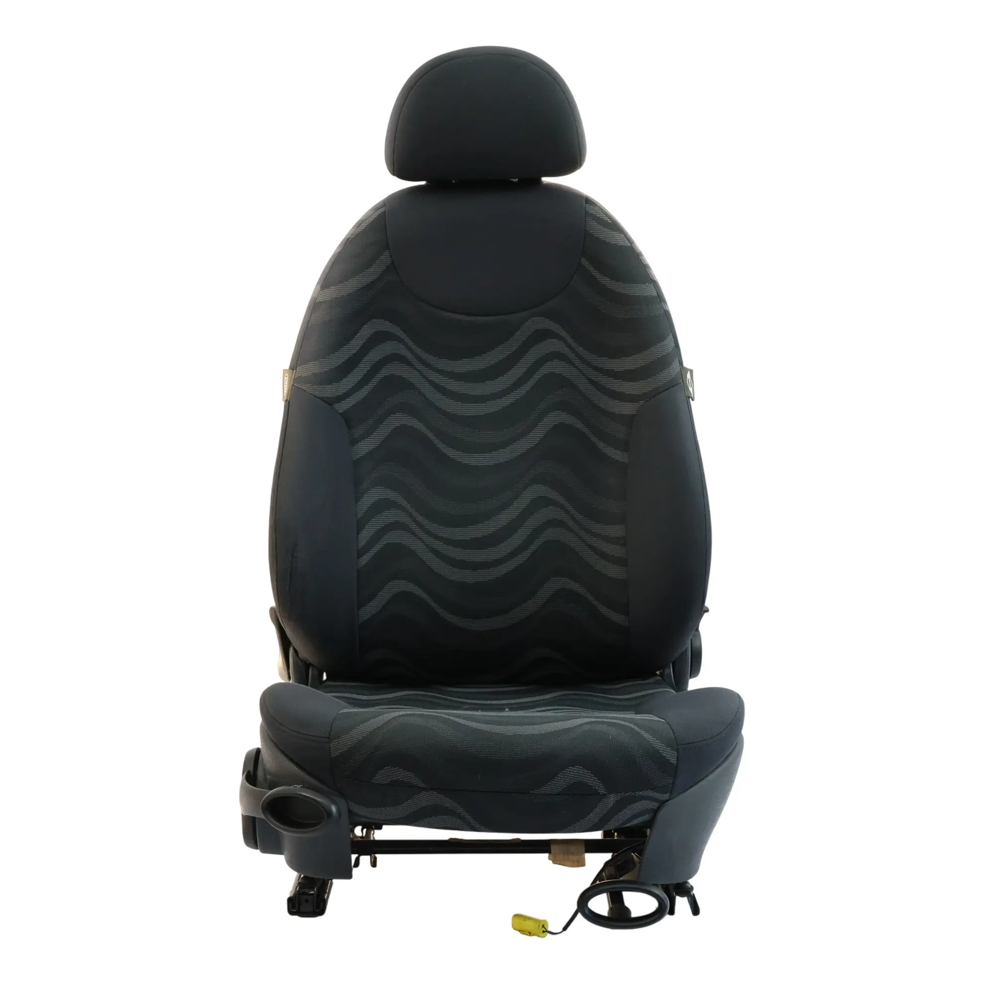 Mini Cooper One R50 Tessuto Per Sedile Anteriore Aqua Panther Black Destro