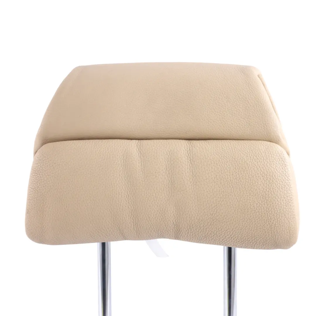 BMW E60 E61 Seat Headrest Front Left Right N/O/S Comfort Seat Beige Leather - SKU 7114424 - Part number 7114424