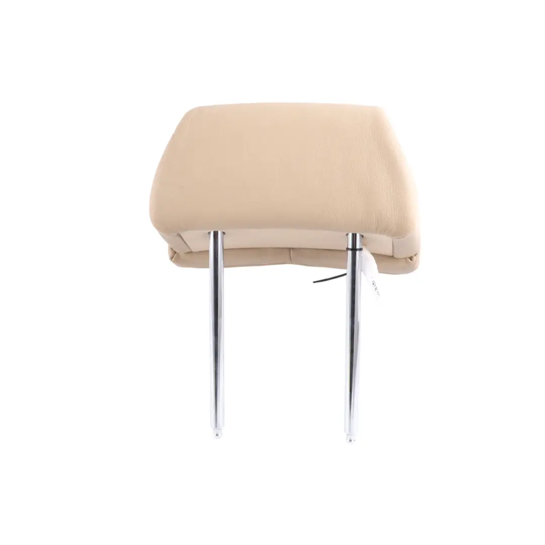 Headrest Front Left Right N/O/S Comfort Seat Beige Leather to BMW E60 E61 Seat with Part number 7114424 BMW E60 E61 Seat Headrest Front Left Right N/O/S Comfort Seat Beige Leather - SKU 7114424 - Part number 7114424