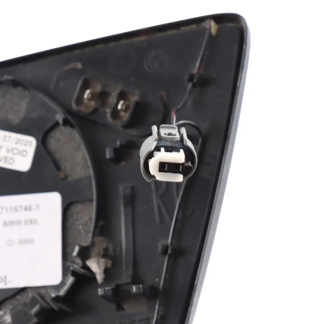 Right O/S Mirror Glass Heated Auto Dip Wide Angle to BMW E60 E61 E63 with Part number 7116746 BMW E60 E61 E63 Right O/S Mirror Glass Heated Auto Dip Wide Angle - SKU 7116746-1 - Part number 7116746