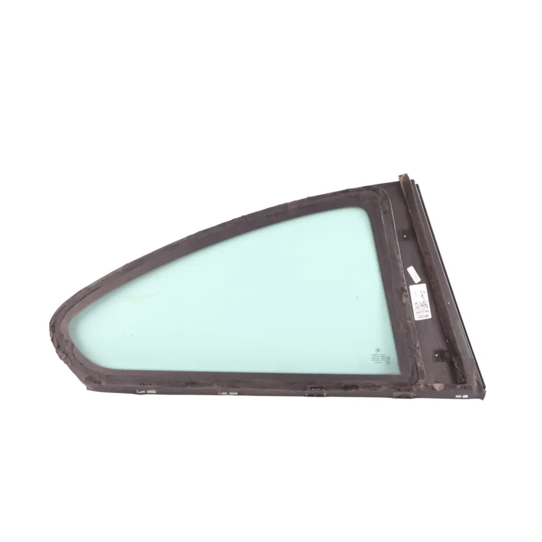 Puerta Trasera Izquierda Ventana Lateral Vidrio Verde AS2 Negro Trim para BMW E92 con número de pieza 7119177 BMW E92 Puerta Trasera Izquierda Ventana Lateral Vidrio Verde AS2 Negro Trim - SKU 7119177-2 - Número de pieza 7119177