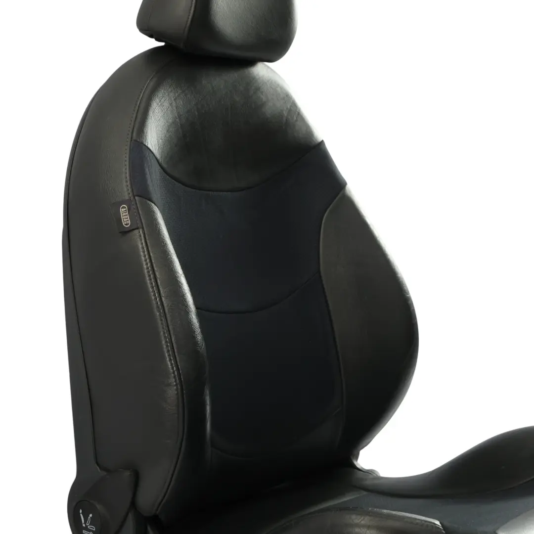 Sedile Anteriore Destro Stoffa/Pelle Nero Panther per Mini Cooper One R52 Cabrio con numero di parte 7130084 Mini Cooper One R52 Cabrio Sedile Anteriore Destro Stoffa/Pelle Nero Panther - SKU 7130084-2 - Numero di parte 7130084