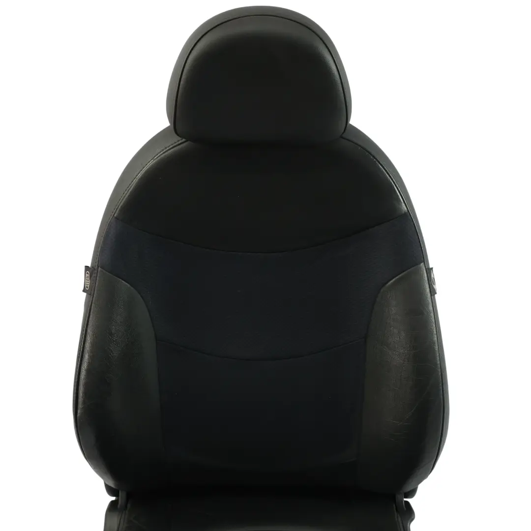 Delantero Derecho Tela / Cuero Asiento Panther Negro para Mini Cooper One R52 Cabrio con número de pieza 7130084 Mini Cooper One R52 Cabrio Delantero Derecho Tela / Cuero Asiento Panther Negro - SKU 7130084-2 - Número de pieza 7130084