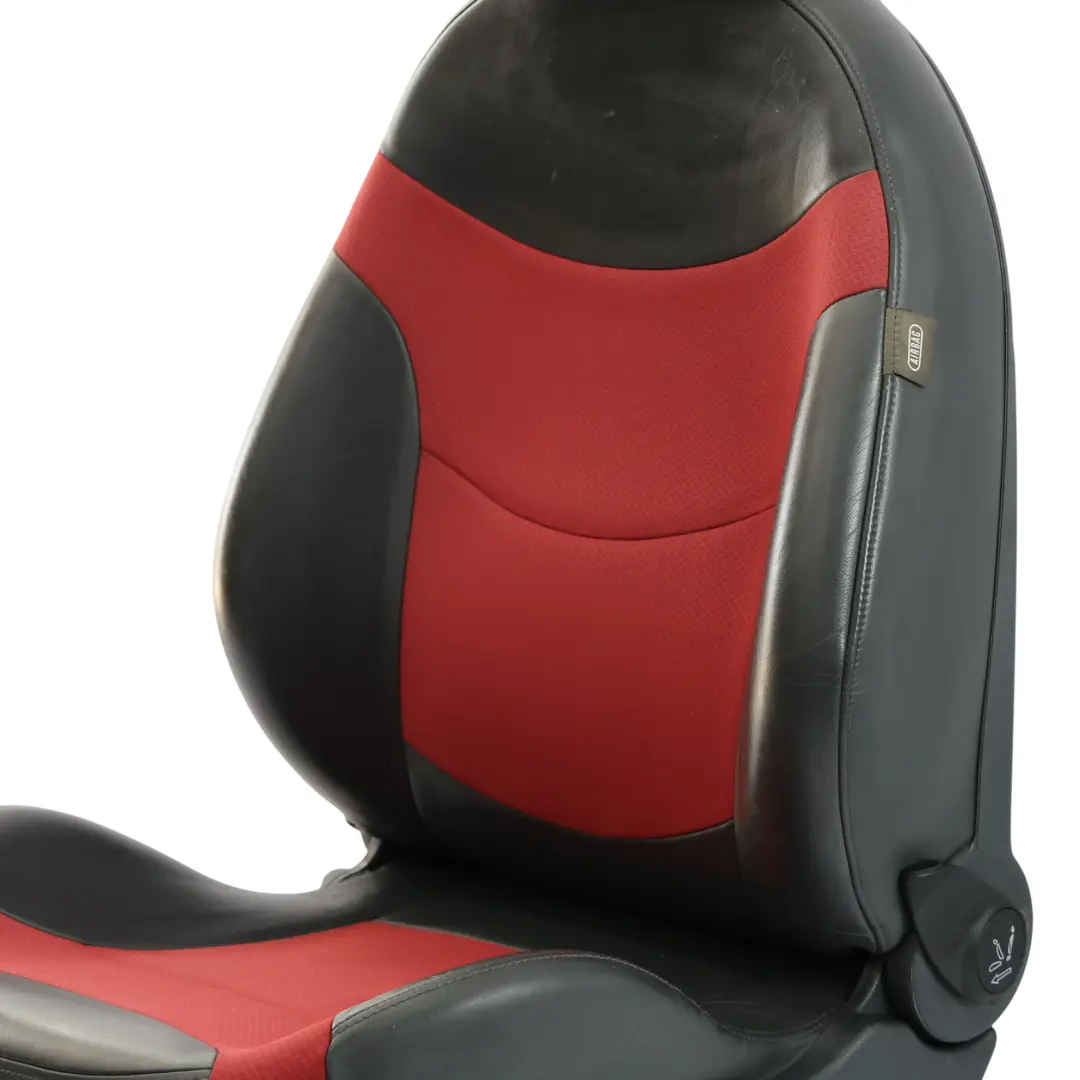 Cloth Fabric / Leather Front Left N/S Sport Seat Red to Mini Cooper One R50 R52 with Part number 7130085 Mini Cooper One R50 R52 Cloth Fabric / Leather Front Left N/S Sport Seat Red - SKU 7130085 - Part number 7130085