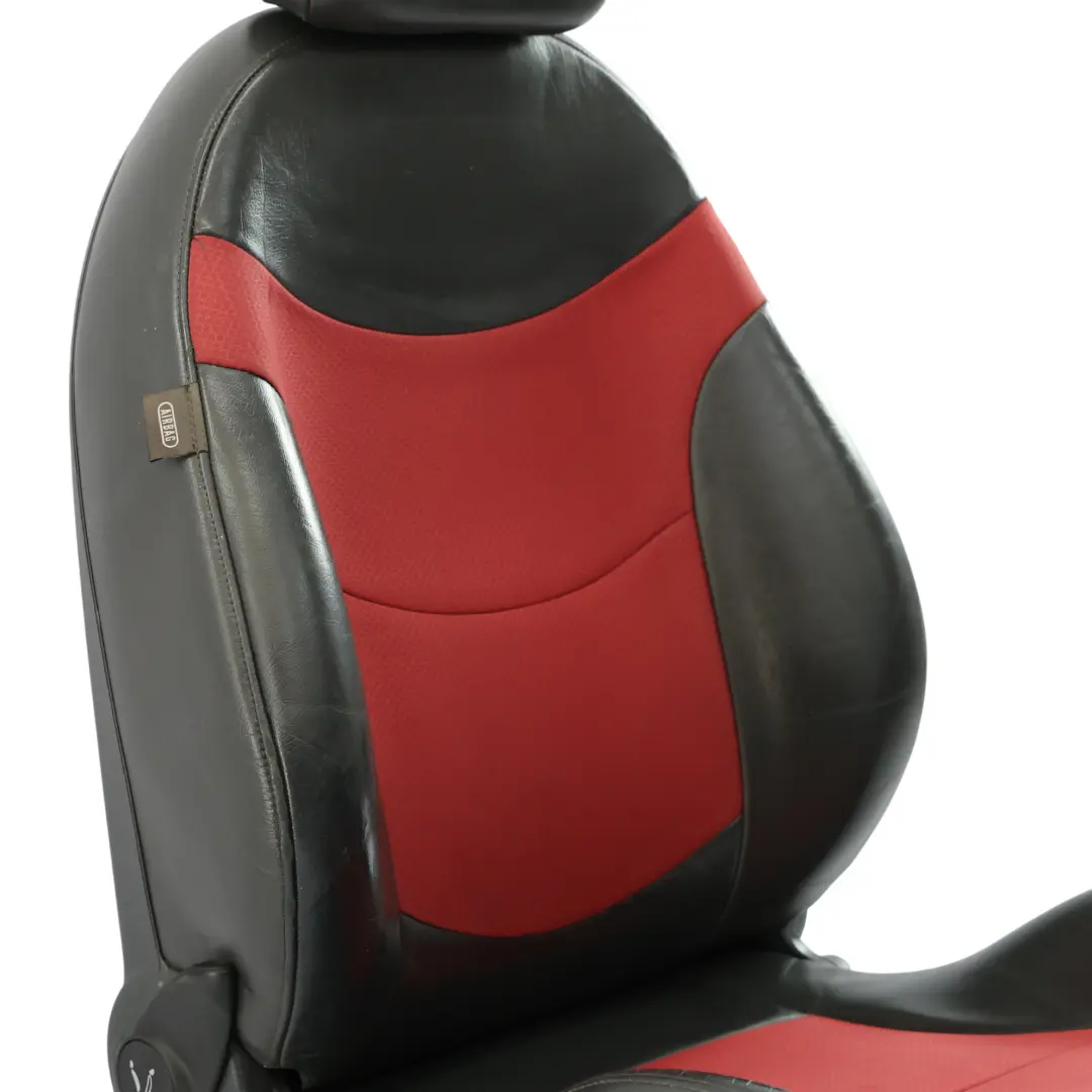 Vorne Rechts Stoff / Leder Sport Sitz Panther Schwarz Rot für Mini Cooper One R50 mit Teilenummer 7130086 Mini Cooper One R50 Vorne Rechts Stoff / Leder Sport Sitz Panther Schwarz Rot - SKU 7130086 - Teilenummer 7130086