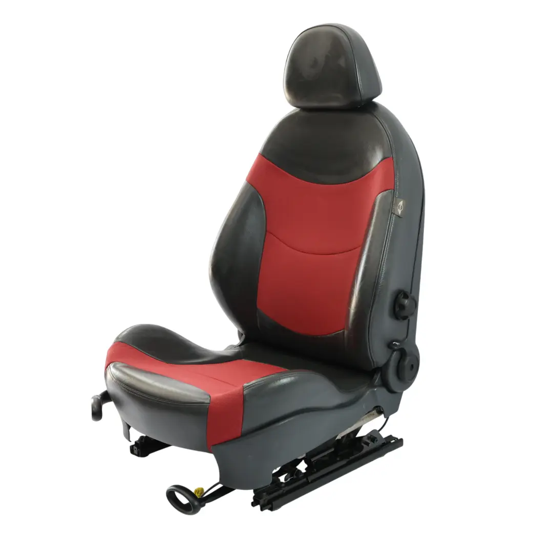 Mini Cooper One R50 Vorne Rechts Stoff / Leder Sport Sitz Panther Schwarz Rot - SKU 7130086 - Teilenummer 7130086