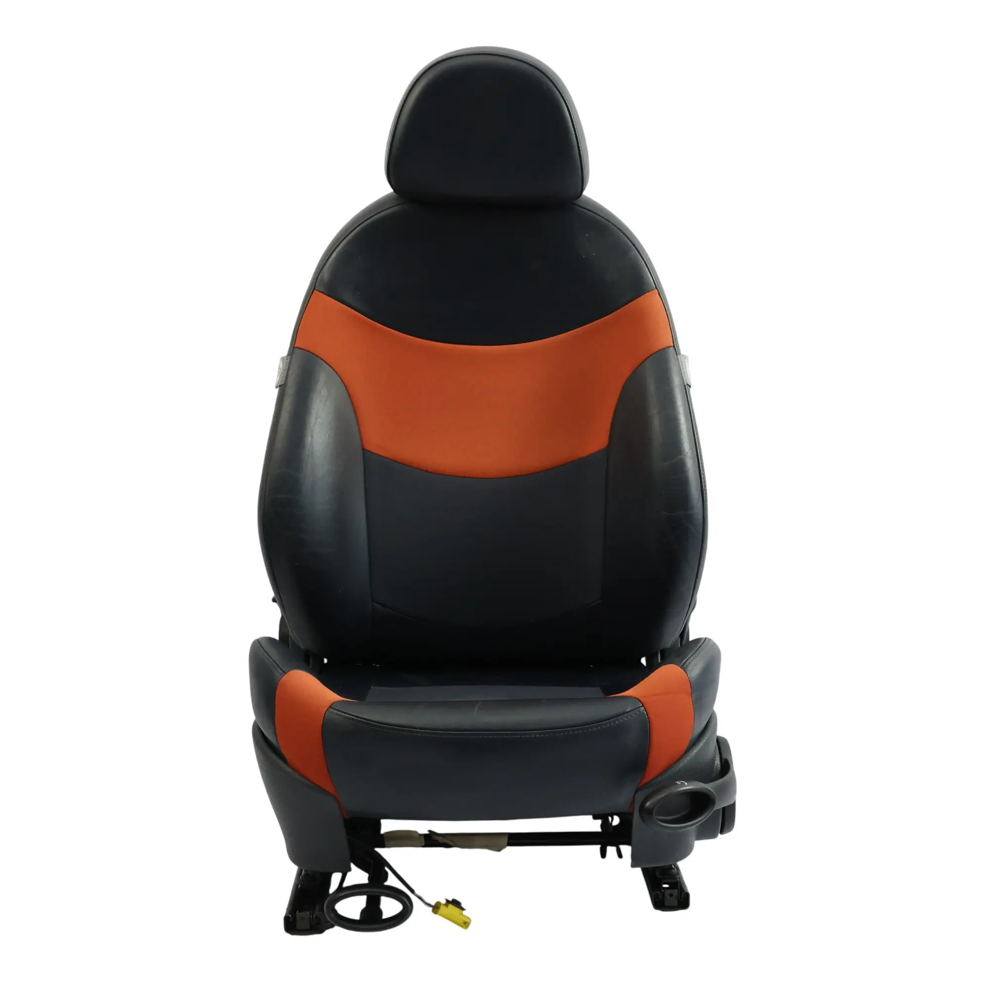 Mini Cooper R52 Cabrio Front Cloth Leather Seat Sunrise Orange Left N/S