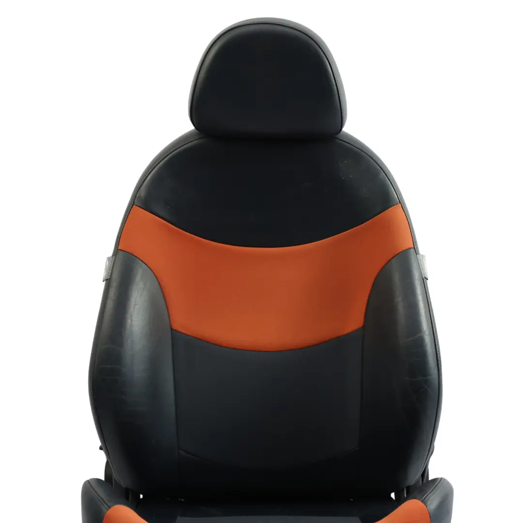BMW Mini Cooper R52 Vorne Links Sportsitz Lehne Stoff / Leder Sunrise Orange - SKU 7132491-1 - Teilenummer 7132491