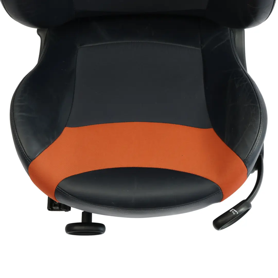 BMW Mini Cooper R52 Vorne Links Sportsitz Lehne Stoff / Leder Sunrise Orange - SKU 7132491-1 - Teilenummer 7132491