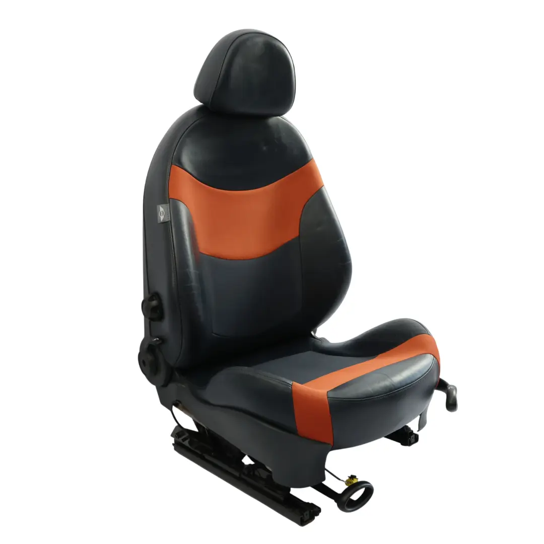 Mini Cooper R52 Cabrio Siège Avant Gauche En Tissu Et Cuir Orange Sunrise - SKU 7132491-1 - Numéro de pièce 7132491
