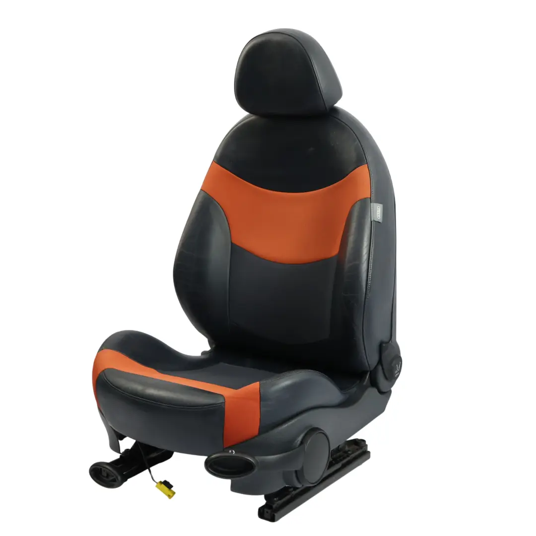 BMW Mini Cooper R52 Vorne Links Sportsitz Lehne Stoff / Leder Sunrise Orange - SKU 7132491-1 - Teilenummer 7132491