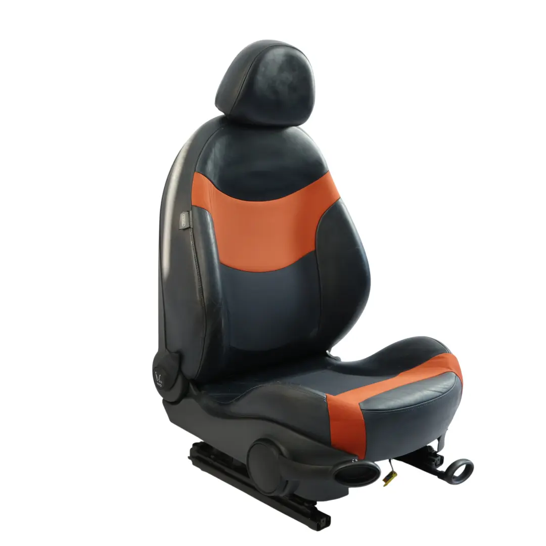Mini Cooper R52 Cabriolet Siège Avant Droit En Tissu Et Cuir Orange Lever Soleil - SKU 7132492-1 - Numéro de pièce 7132492