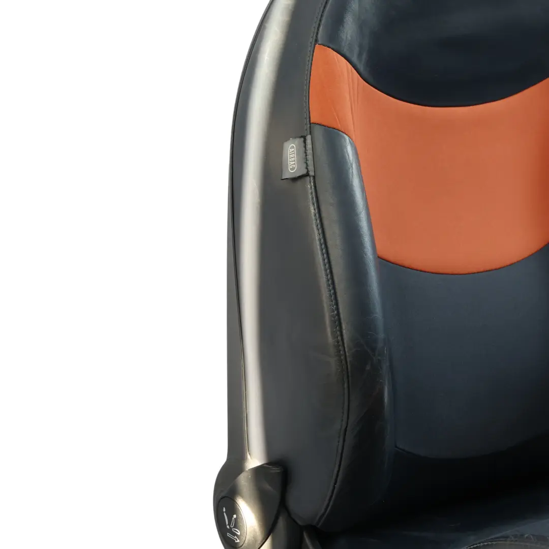 Vorder Sitz Stoff Leder Sunrise Orange Rechts für Mini Cooper R52 Cabrio mit Teilenummer 7132492 Mini Cooper R52 Cabrio Vorder Sitz Stoff Leder Sunrise Orange Rechts - SKU 7132492-1 - Teilenummer 7132492
