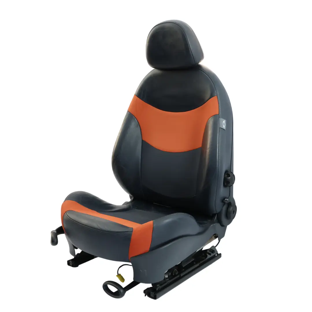 Mini Cooper R52 Cabrio Przedni Fotel Materiał Skóra Sunrise Orange Prawy - SKU 7132492-1 - Numer Części 7132492