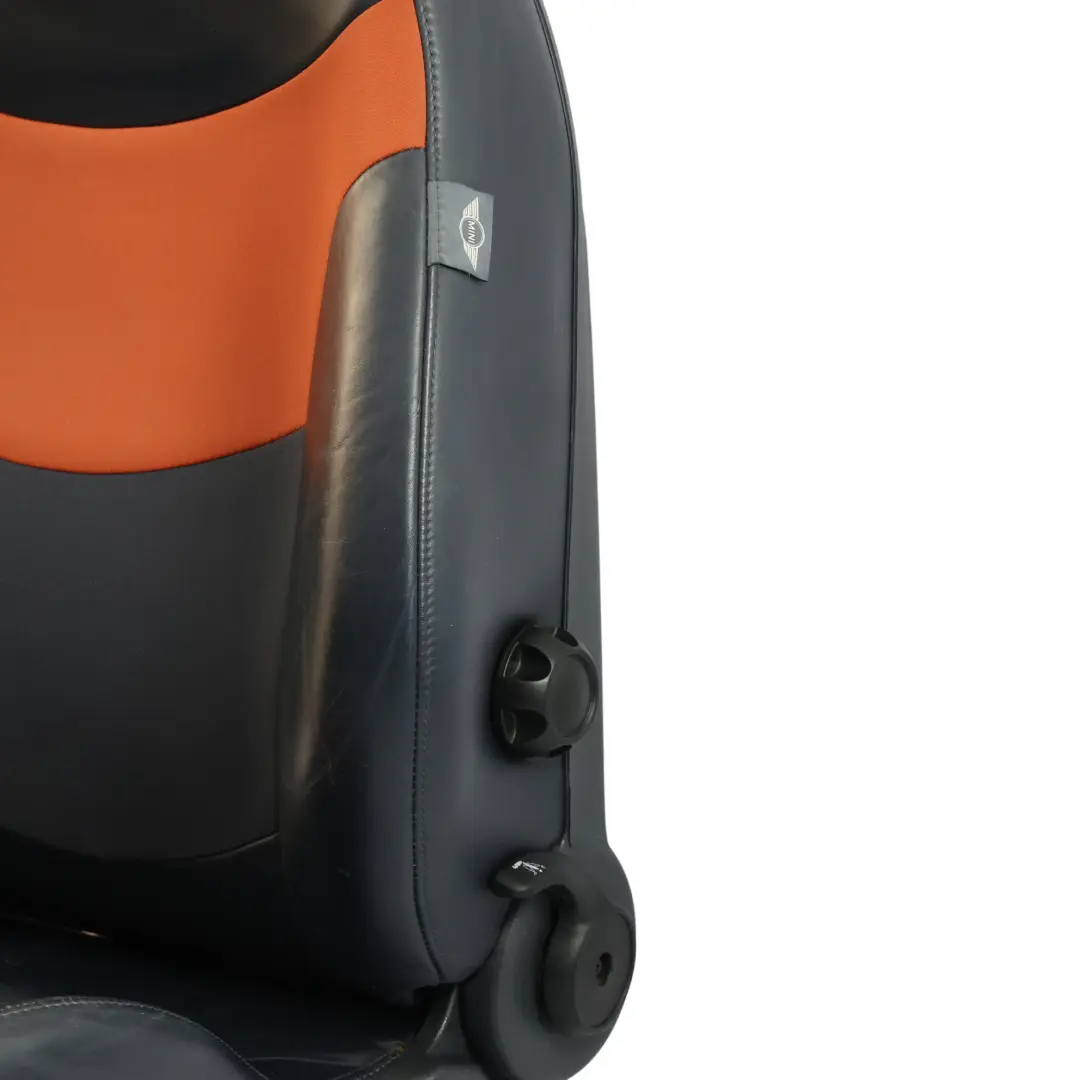 Mini Cooper R52 Cabrio Przedni Fotel Materiał Skóra Sunrise Orange Prawy - SKU 7132492-1 - Numer Części 7132492