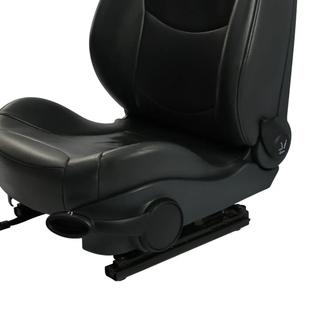 Mini Cooper One R50 R53 Sport Front Seat Heated Leather Gravity Black Left N/S - SKU 7132545-4 - Part number 7132545