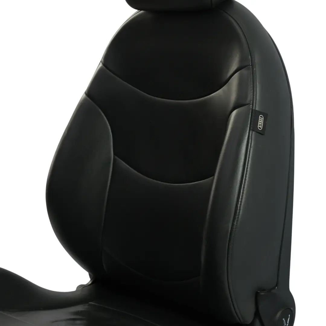 Mini Cooper One R50 R53 Sport Front Seat Heated Leather Gravity Black Left N/S - SKU 7132545-4 - Part number 7132545