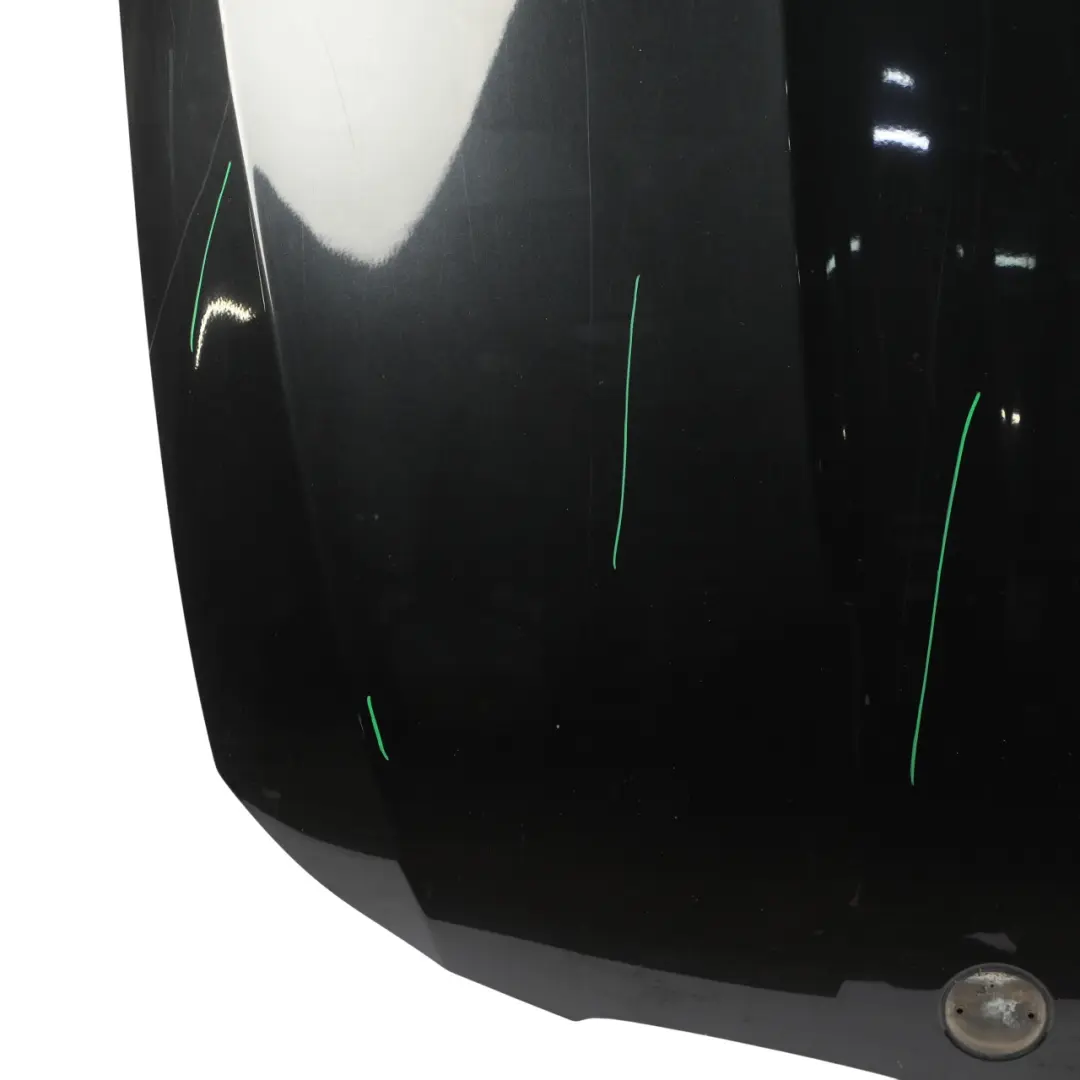 BMW E90 E91 LCI Hood Bonnet Cover Panel Black Sapphire Metallic - 475 - SKU 7153940-BS - Part number 7153940