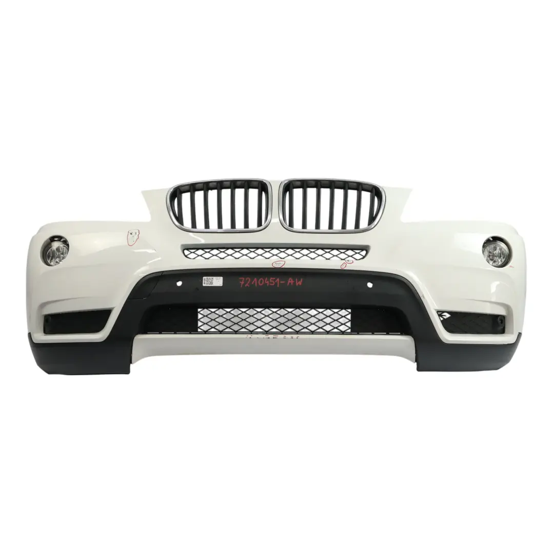 BMW X3 F25 Front Bumper Trim Panel Covering Alpinweiss 3 White - 300 - SKU 7210451-AW - Part number 7210451