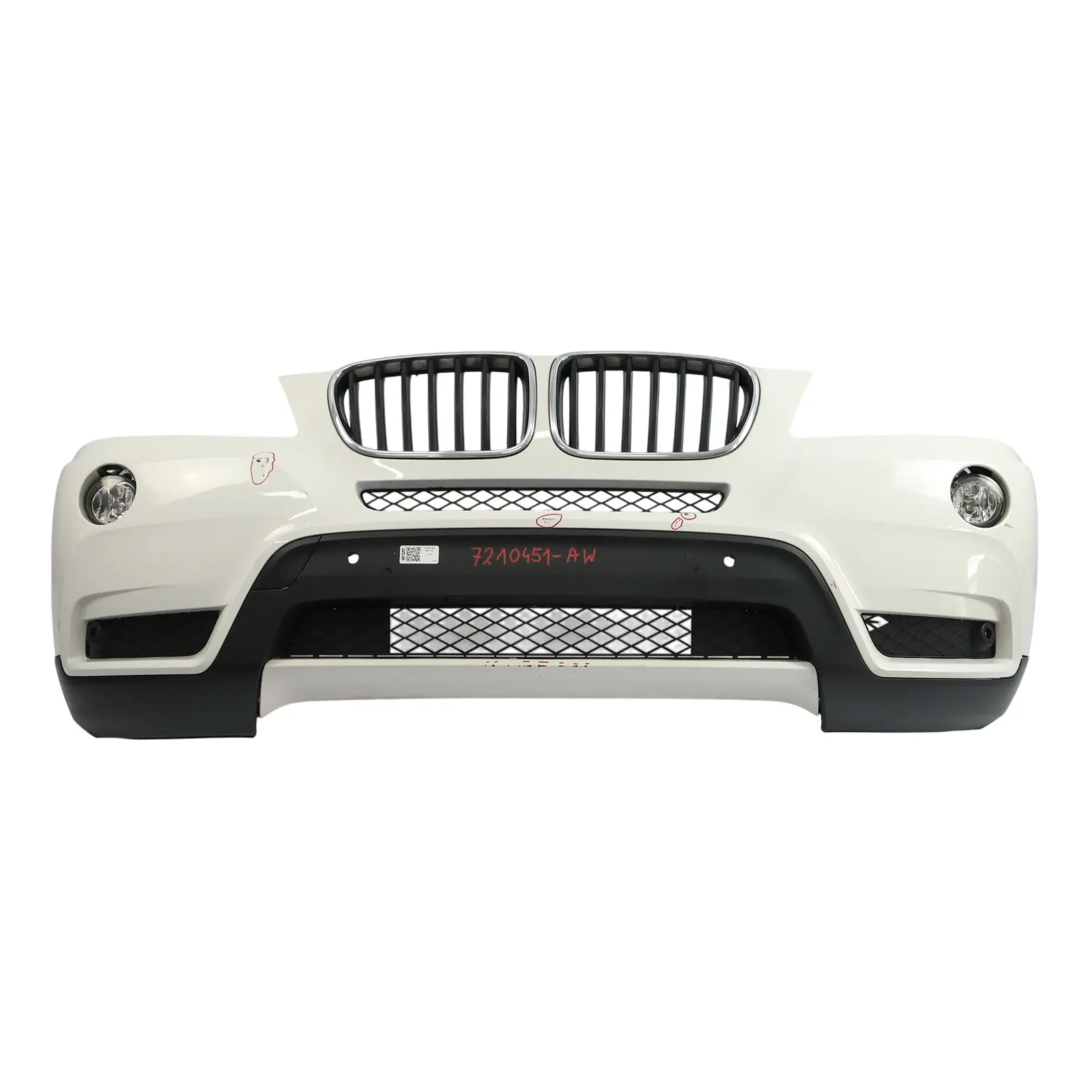 BMW X3 F25 Front Bumper Trim Panel Covering Alpinweiss 3 White - 300