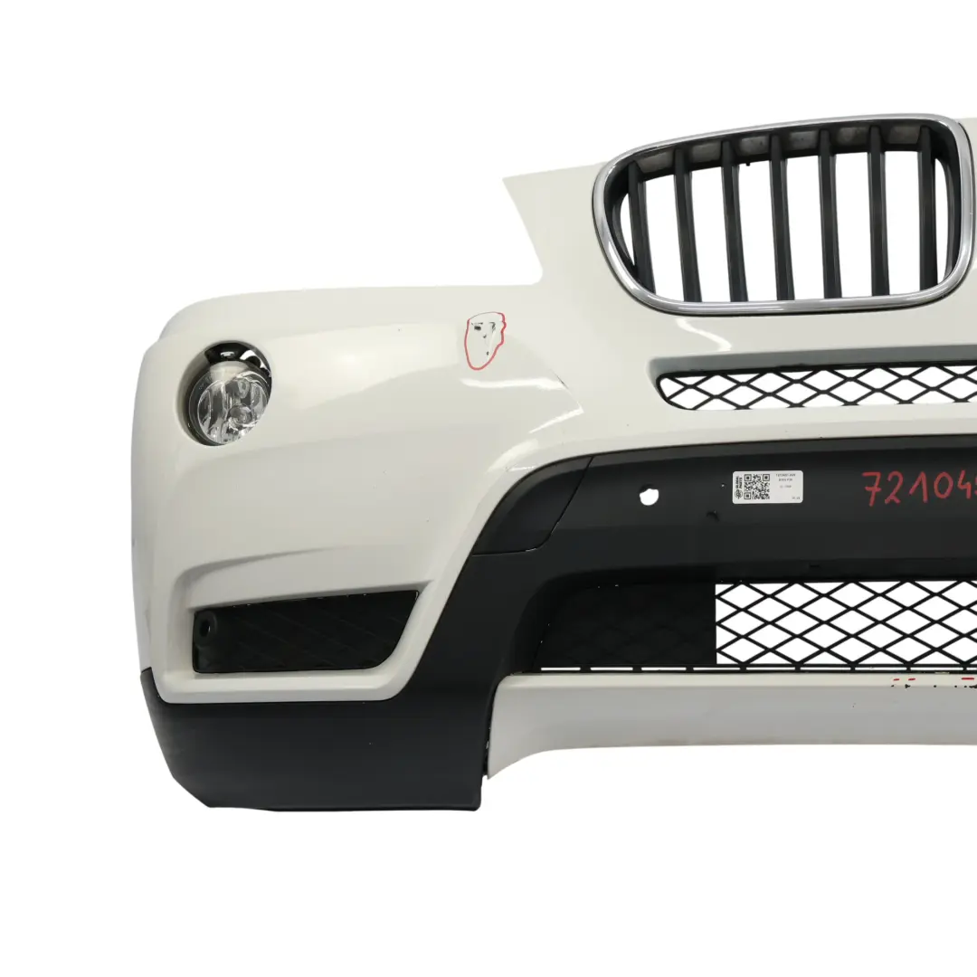 Front Bumper Trim Panel Covering Alpinweiss 3 White - 300 to BMW X3 F25 with Part number 7210451 BMW X3 F25 Front Bumper Trim Panel Covering Alpinweiss 3 White - 300 - SKU 7210451-AW - Part number 7210451